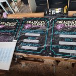 Placa firma marmura neagra pictata